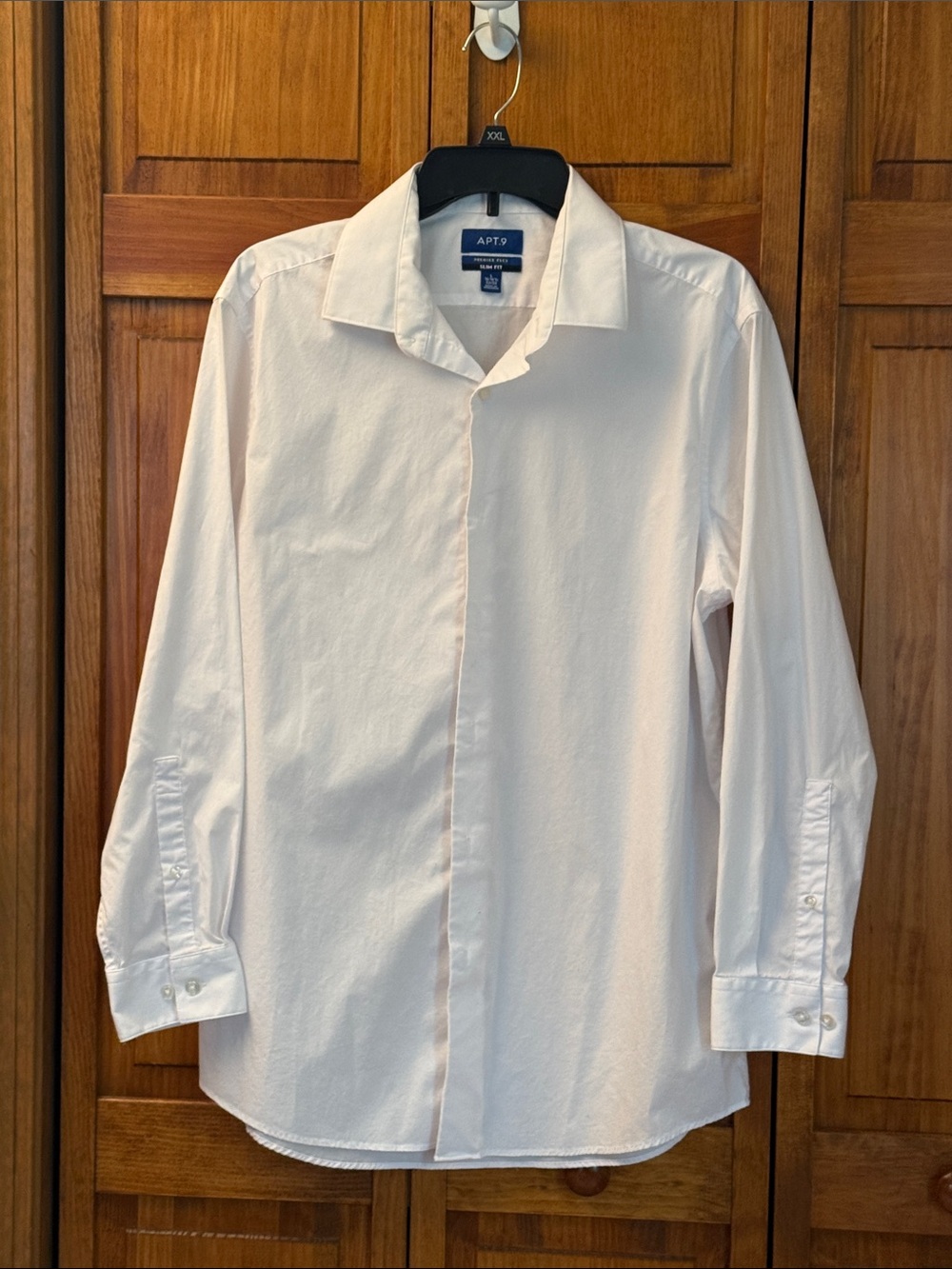 Apt. 9 Men's White Dress Shirt size large NWOT